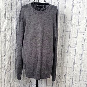 BANANA REPUBLIC Merino Wool Men's‎ Gray Pullover Sweater Large